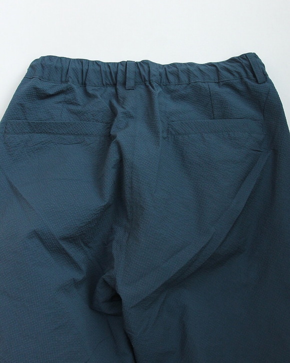GYMMASTER ”Seersucker Tuck Pants NAVY”250416 (3)