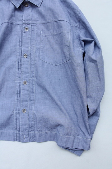 Vincent et Mireille G Shirt Yarn Dyed Broad End on End (3)