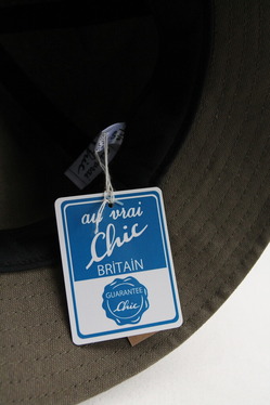 Au Vrai Chic BRITAIN Dome Hat Sanded Twill OLIVE (3)