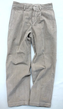 RM 1 Tuck Wide Pants 8 Well Corduroy BEIGE” 2010215