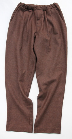 CEASTERS 2 Pleats Easy Trousers BROWN  by Burel (5)