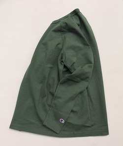 CHAMPION ”T1011 Raglan Long Sleeve Tee MOSS GREEN”2310034