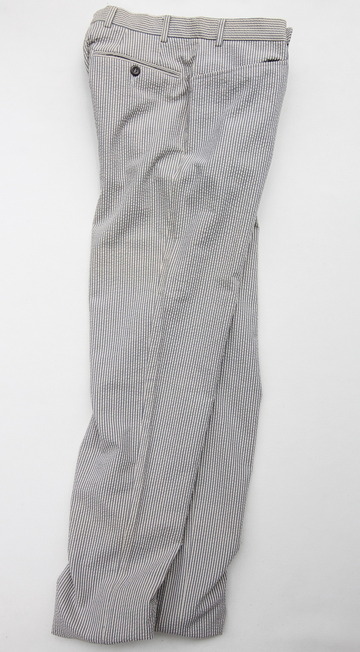 Mabitex Seersucker Tepered Pants BEIGE X GREY (6)