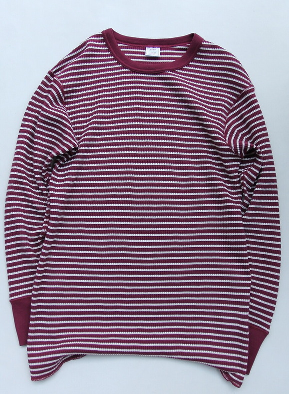 JE MORGAN ”THARMAL CN STRIPE WINE” 231027