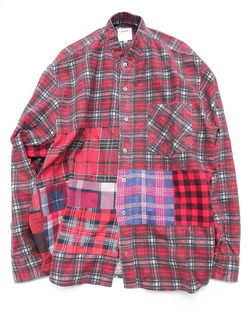 oddoment ”Cutam Stand Flannel Shirt”241011