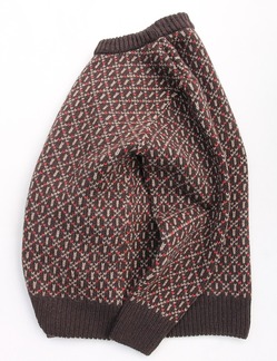 Harley ”Jacquard Crew WNR BROWN”231030 (4)