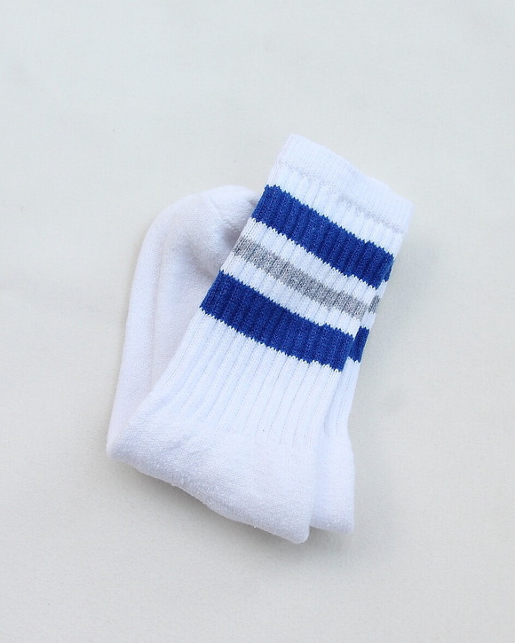 STRIPE Socks ”BLUE＆GRAY” (2)