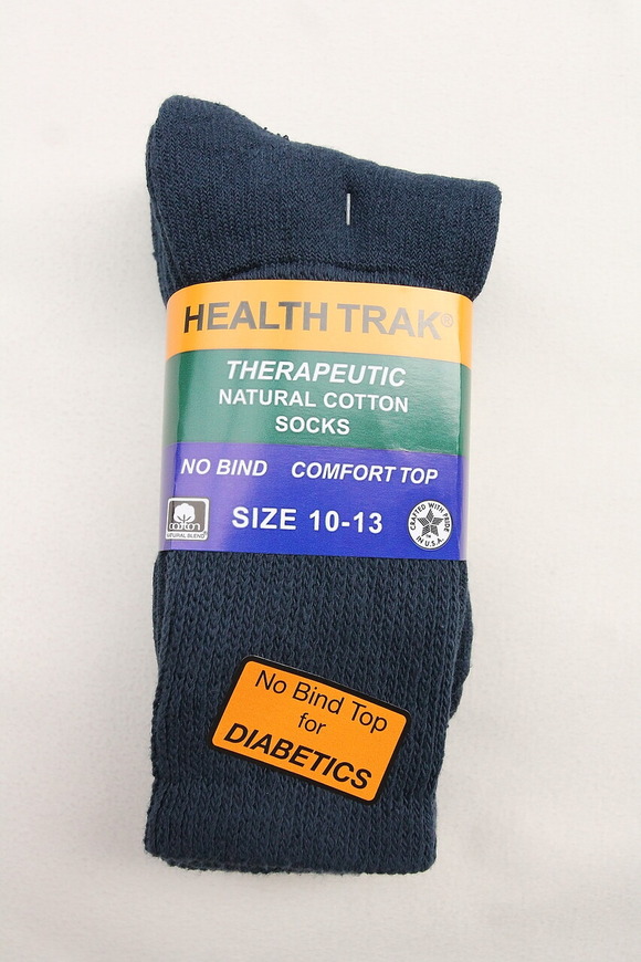 RAILROAD Diabetic Socks NAVY