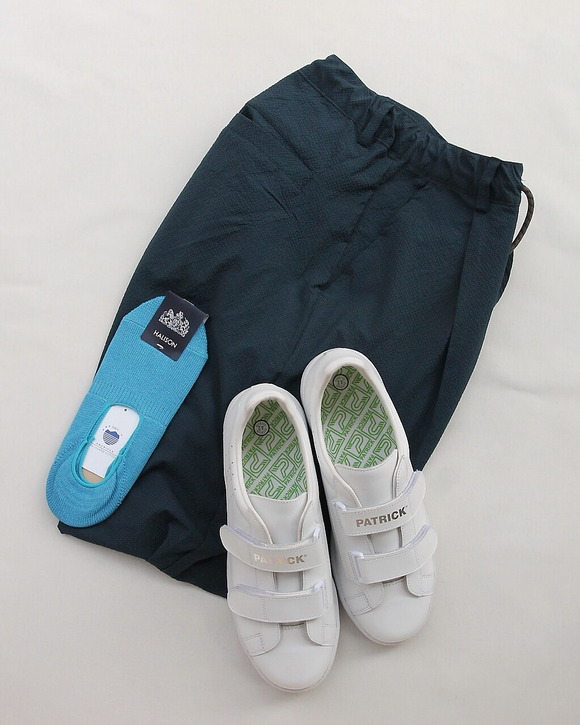 HALISON ”AMERICAN Sea Island Cotton Boat Socks TURQUOISE” (2)