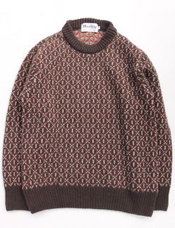 Harley ”Jacquard Crew WNR BROWN”231030