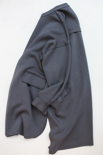 LE BON ”Band Collar Bonding Dress CHARCOAL” (5)