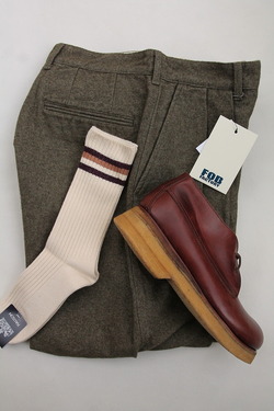 HALISON ”Organic Cotton IVY Crew Socks ENJI”