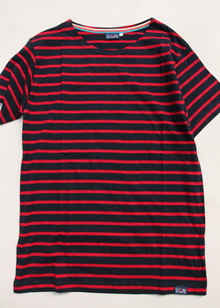 BRETON STRIPE ”Unisex T Shirts NAVY BORDEAUX”