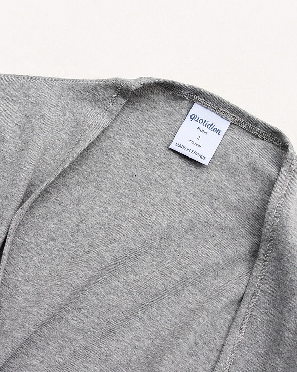 Quotidien ”Smooth BL Cardigan 杢GRAY” 260226 (2)