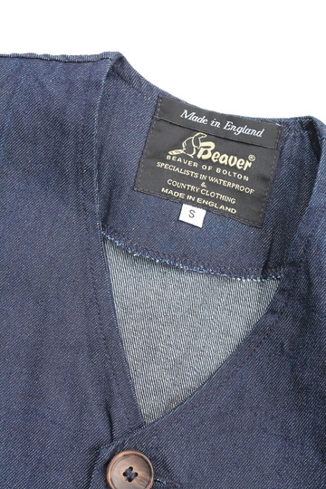 Beaver Simple DENIM Vest INDIGO (3)