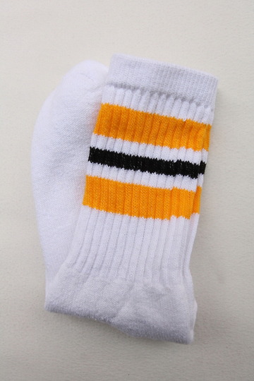 STRIP Crew Socks 9-11 GOLD X BLACK (2)