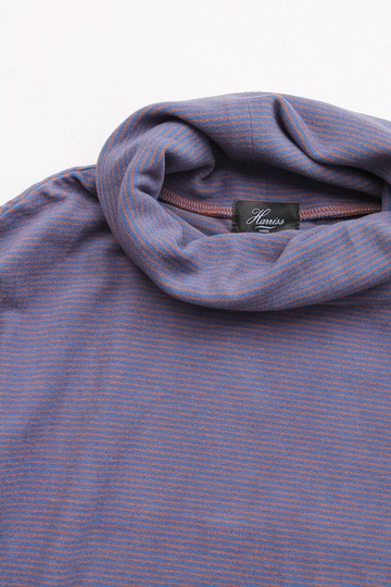 Harriss ”MC Border Turtleneck VIOLET ORANGE”231017 (2)