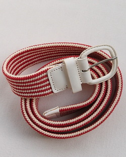Stefano Corsini ”Mesh Belt RED WHITE”