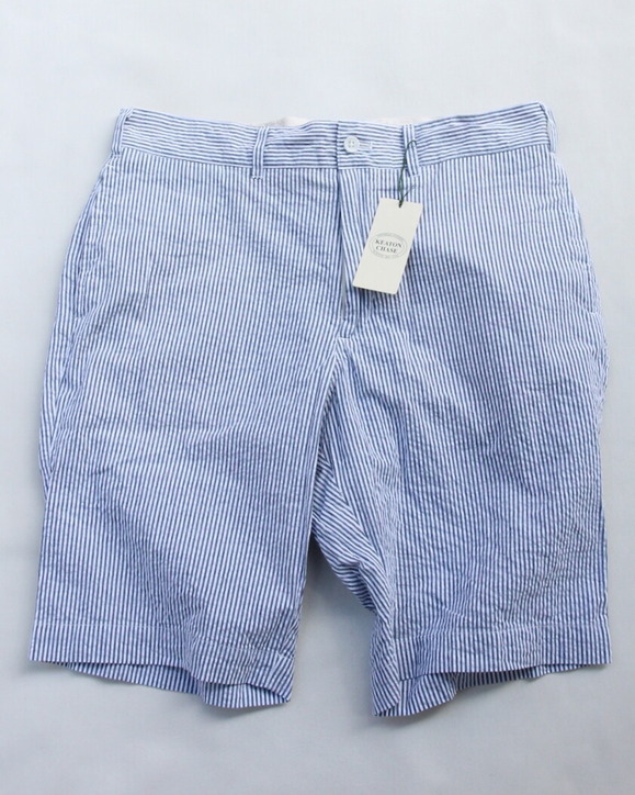 KEATON CHASE ”Bermuda Short 40s Seersucker Stripe” 260528