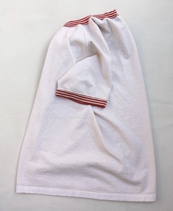 Goodon ”Stripe Rib Tee P NAT RED”2404124