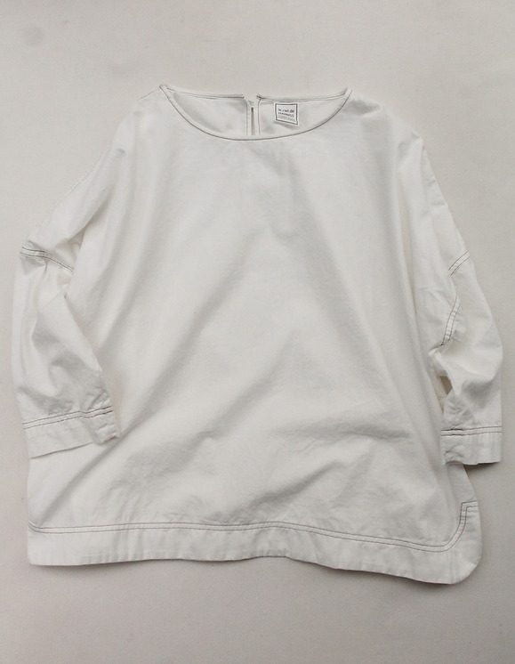 Le ciel de Harriss 34 Sleeve Cotton Pullover ECRU