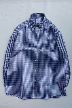 BAGGY ”Gingham Oxford BD NAVY”