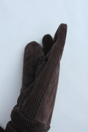 DENTS ”Pigskin Rib Cuf Suede BROWN” (2)