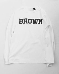 CHAMPION ”LS Tee BROWN WHITE”250908