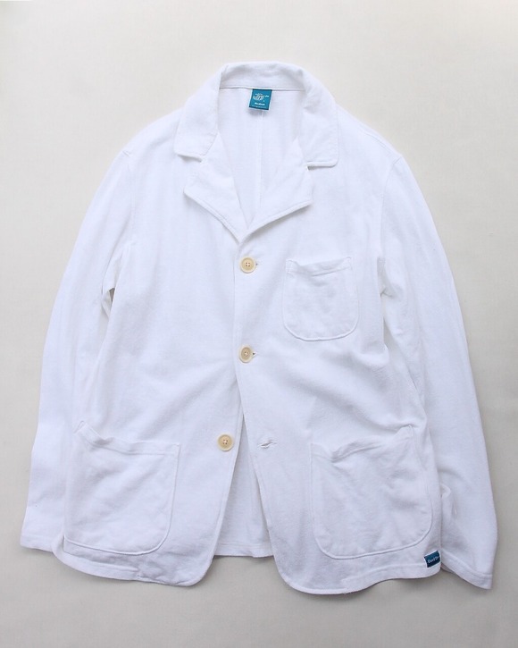 Goodon ”Cotton Pique 3B Jacket WHITE”250528
