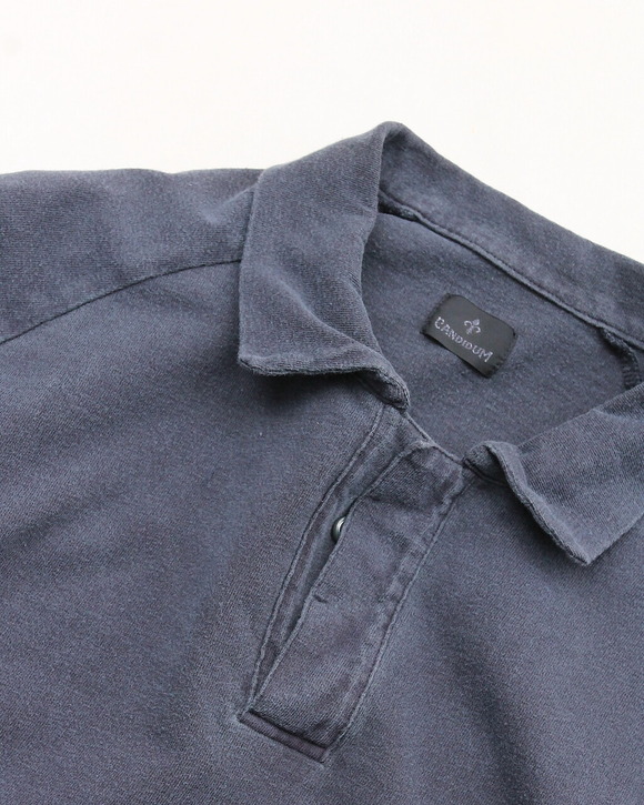 CANDIDUM ”Cotton Jersey Raglan SS Polo NAVY”250607 (2)