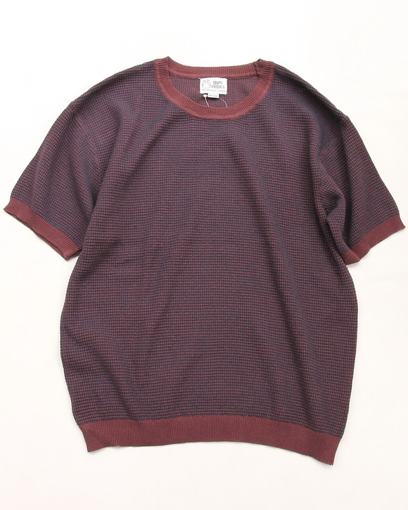 GYMMASTER ”HG Knit Border CN D BRWON NAVY”250402