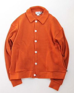 GYMMASTER ”12 Oz HV Waffle Cardigan ORANGE”251001