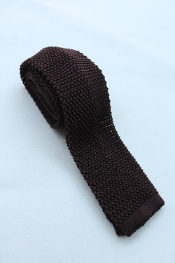 Component ”Silk Knit Tie BROWN”