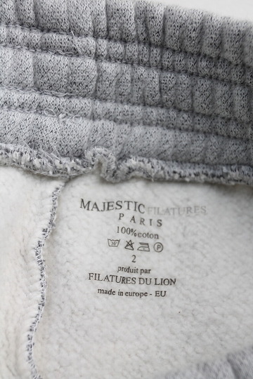 Majestic ”Cotton Fleece Sweat Pants GRAY” (2)