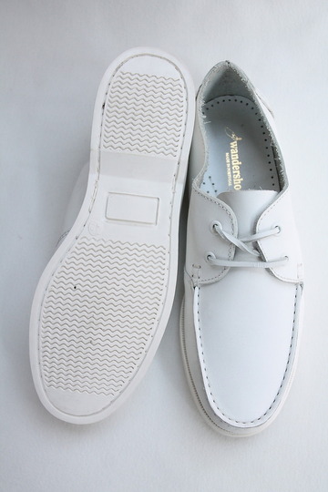 Wandershoes Leather Deck 2 Eye Let WHITE (7)