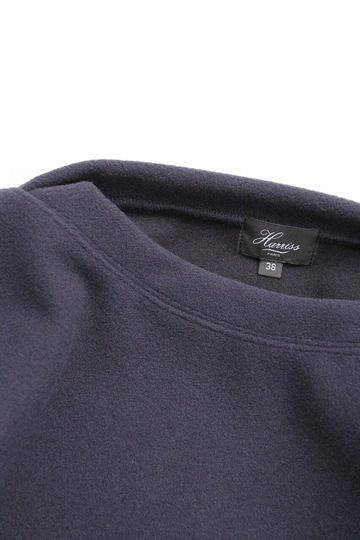 Harriss ”W Face Knit Melton Boatneck PO NAVY” (4)