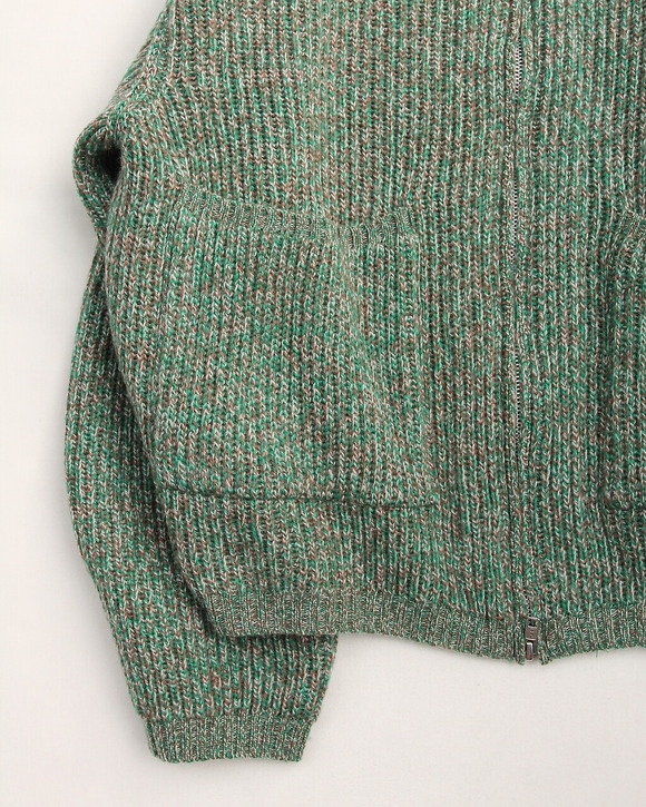 Soglia ”RIPRAY Melange Knit Jacket GREEN Mix”251024 (3)