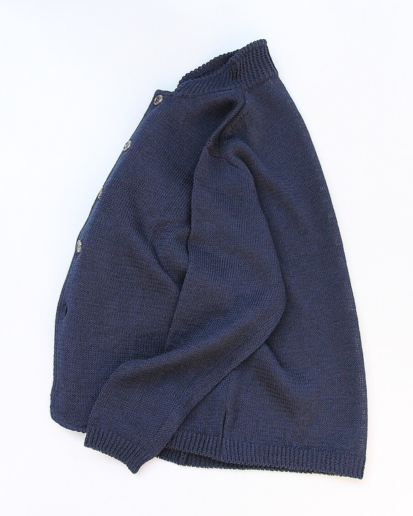 Arbre ”GIMA Cotton Stand Collar Cardigan NAVY”260222 (4)