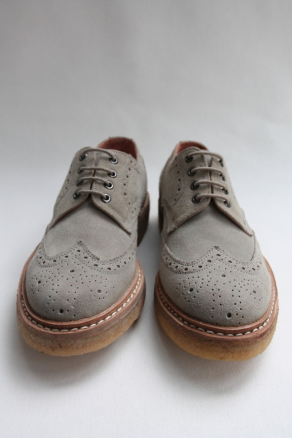 Milton Keynes 9764 Suede Brogue BEIGE (2)