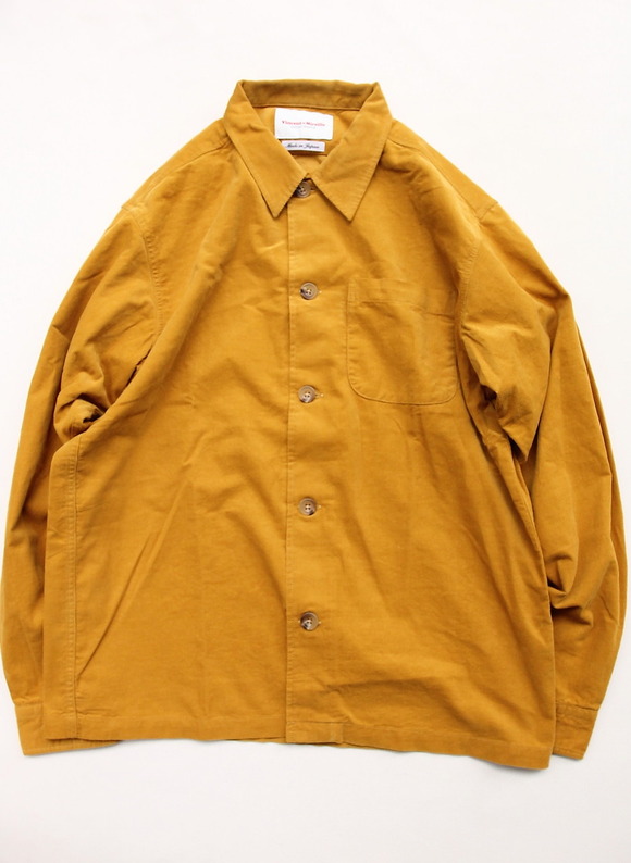 Vincent et Mireille Corduroy Shirt BLSN MUSTARD