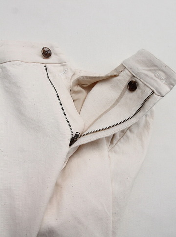 bettaku ”Cotton Drill Pants OFF WHITE” (2)