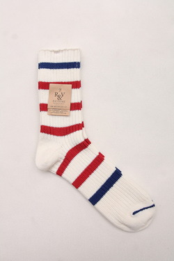 R ＆ Vintage ”BORDER Socks RED NAVY” (3)