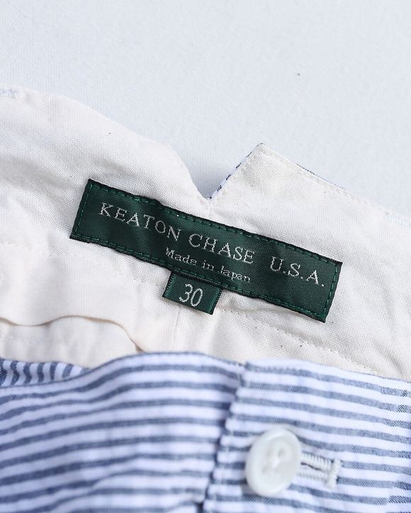 KEATON CHASE ”Bermuda Short 40s Seersucker Stripe” 260528 (7)