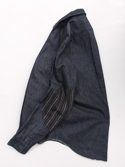 Your Uniform ”6oz Denime BD Shirt Elbow Patch INDIGO”