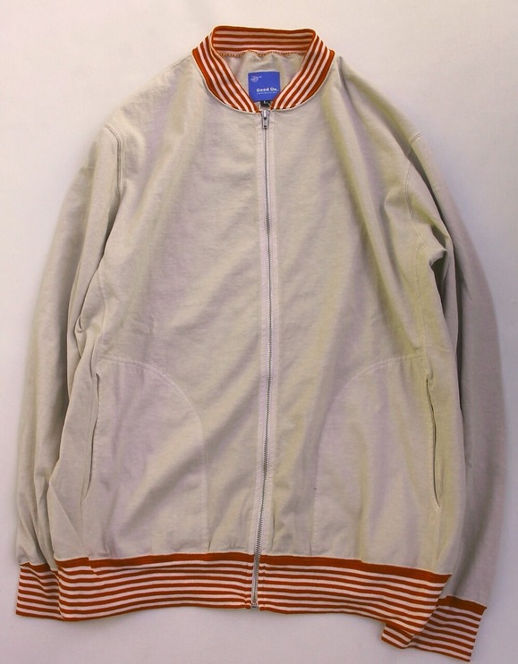 Goodon ”ST Rib Tee Track Jacket CREAM”230901