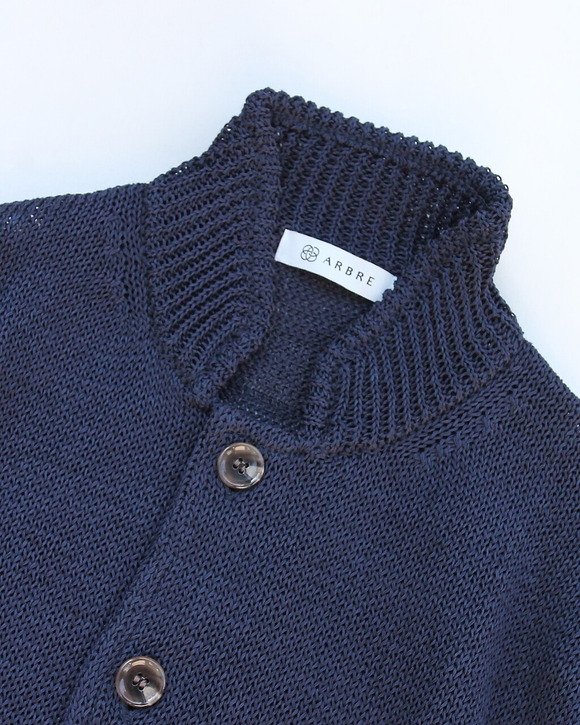 Arbre ”GIMA Cotton Stand Collar Cardigan NAVY”260222 (2)