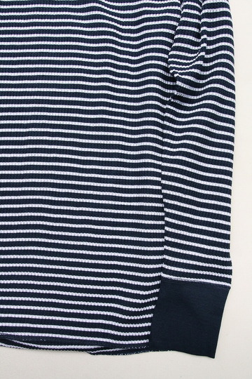JE MORGAN ”THERMAL LS Crew STRIPE NAVY” (3)