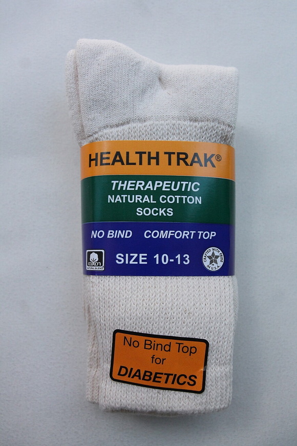 RAILROAD Diabetic Socks NATURAL