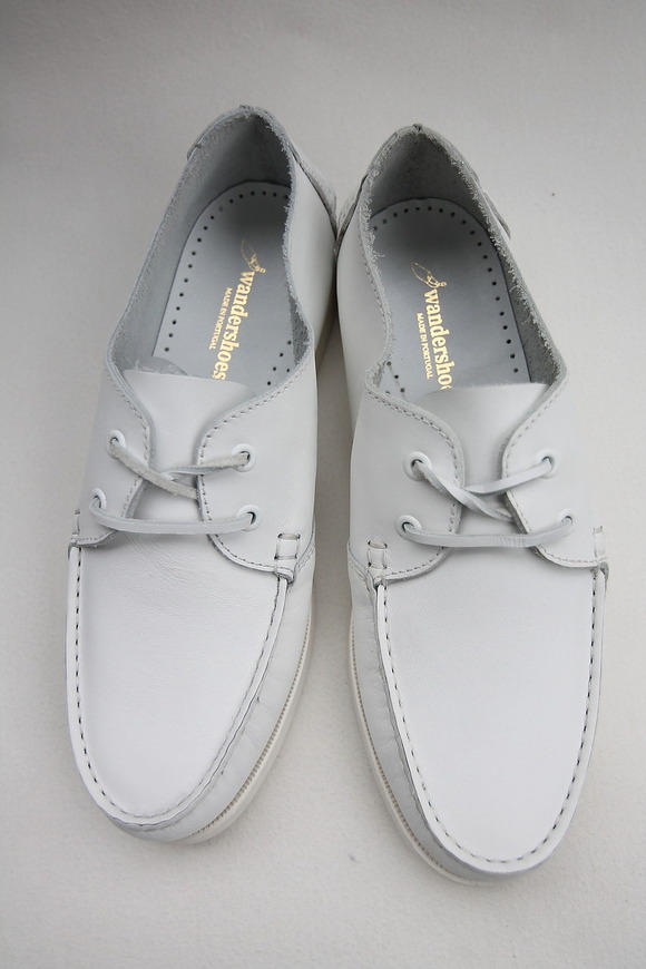 Wandershoes Leather Deck WHITE