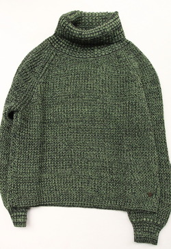 Ottodame ”Mix Off Turtle Knit GREEN BLACK” (2)